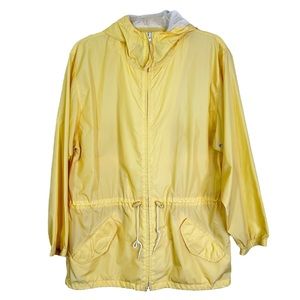 Vintage Woolrich Lightweight Hooded Windbreaker Jacket in Yellow Women’s S